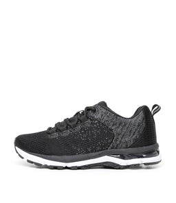 IGNITE JNR LACE LX BLACK WHITE SMOOTH