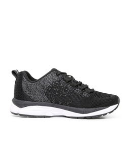 IGNITE JNR LACE LX BLACK WHITE SMOOTH