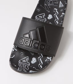ADILETTE COMFORT W BLACK BLACK WHITE SMOOTH