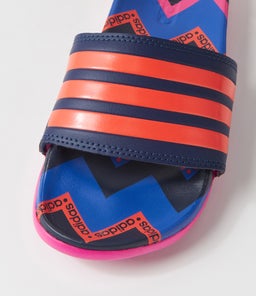 ADILETTE COMFORT W INDIGO SOLAR RED BLUE SMOOTH