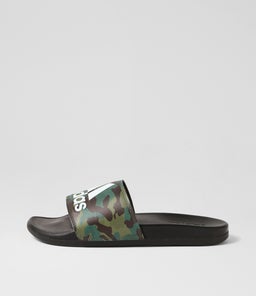 ADILETTE COMFORT BLACK BLACK WHITE SMOOTH
