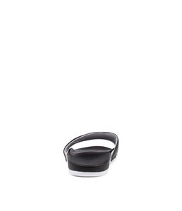 ADILETTE COMFORT BLACK WHITE WHITE SMOOTH