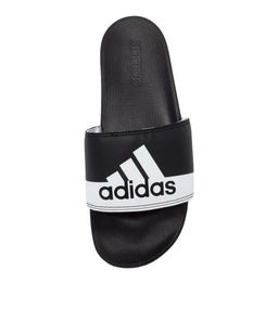 ADILETTE COMFORT BLACK WHITE WHITE SMOOTH