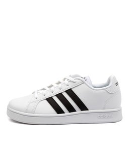 GRAND COURT K JNR WHITE BLACK WHITE SMOOTH