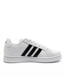 GRAND COURT K JNR WHITE BLACK WHITE SMOOTH