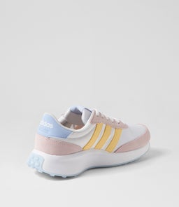 RUN 70S W AD WHITE YELLOW PINK LEATHER