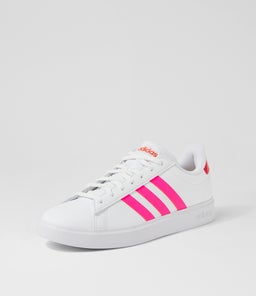 GRAND COURT 2.0 W AD WHITE PINK BRIGHT RED LEATHER