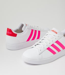GRAND COURT 2.0 W AD WHITE PINK BRIGHT RED LEATHER