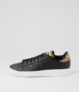 GRAND COURT BASE 2.0 W AD BLACK BLACK LIME LEATHER