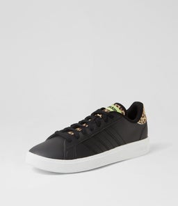 GRAND COURT BASE 2.0 W AD BLACK BLACK LIME LEATHER