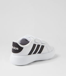 GRAND COURT 2.0 CF I TOT AD WHITE BLACK SMOOTH