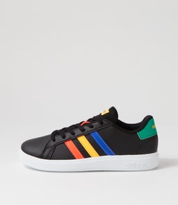 GRAND COURT 2.0 K JNR AD BLACK LUCID BLUE GREEN SMOOTH