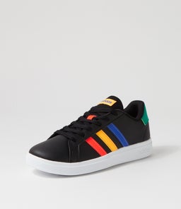 GRAND COURT 2.0 K JNR AD BLACK LUCID BLUE GREEN SMOOTH
