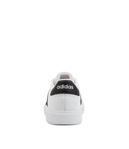 GRAND COURT 2.0 K JNR AD WHITE BLACK WHITE SMOOTH LEATHER