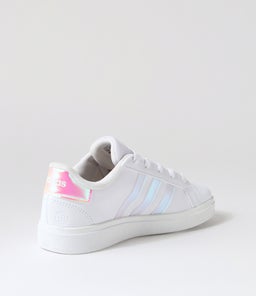 GRAND COURT 2.0 K JNR AD WHITE IRIDESCENT WHITE SMOOTH TEXTILE