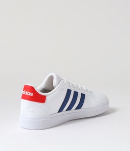 GRAND COURT 2.0 K JNR AD WHITE ROYAL BLUE RED SMOOTH LEATHER