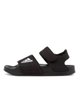 ADILETTE SANDAL K JNR AD BLACK WHITE BLACK SMOOTH
