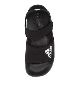 ADILETTE SANDAL K JNR AD BLACK WHITE BLACK SMOOTH