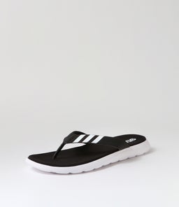 COMFORT FLIP FLOP M AD BLACK WHITE BLACK SMOOTH