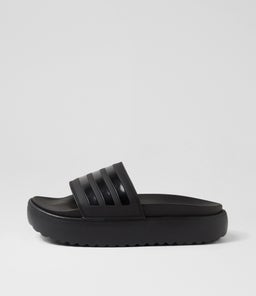 ADILETTE PLATFORM W AD BLACK BLACK SMOOTH