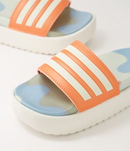 ADILETTE PLATFORM W AD WHITE WHITE SEMI CORAL SMOOTH