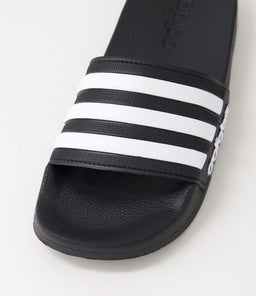 ADILETTE SHOWER AD BLACK WHITE BLACK SMOOTH