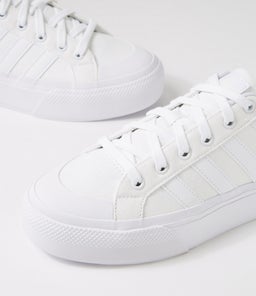 BRAVADA 2.0 MID PLATFORM W AD WHITE WHITE TEXTILE