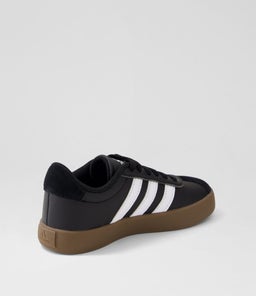 VL COURT 3.0 JNR AD BLACK WHITE GUM SUEDE