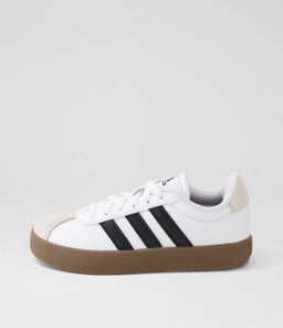 VL COURT 3.0 JNR AD WHITE BLACK GREY SUEDE