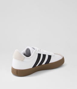 VL COURT 3.0 JNR AD WHITE BLACK GREY SUEDE