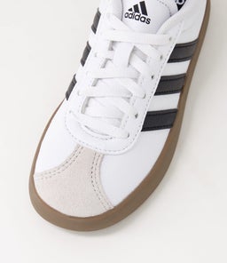 VL COURT 3.0 JNR AD WHITE BLACK GREY SUEDE