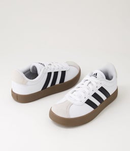 VL COURT 3.0 JNR AD WHITE BLACK GREY SUEDE
