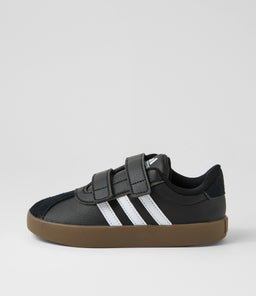 VL COURT 3.0 CF I TDLR AD BLACK WHITE BLACK SMOOTH SUEDE