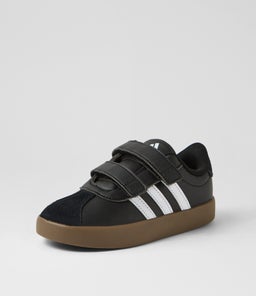 VL COURT 3.0 CF I TDLR AD BLACK WHITE BLACK SMOOTH SUEDE