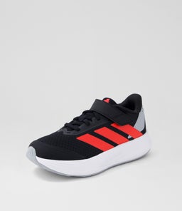 DURAMO SL2 EL C JNR AD BLACK LUCID RED HALO SILVER TEXTILE