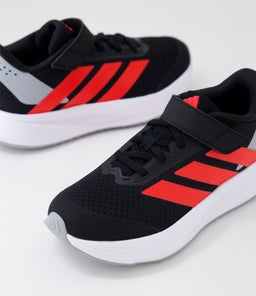 DURAMO SL2 EL C JNR AD BLACK LUCID RED HALO SILVER TEXTILE