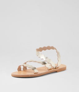THEONI SANDAL AF GOLD LEATHER