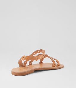 IKARIA SANDAL AF TAN LEATHER