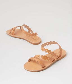 IKARIA SANDAL AF TAN LEATHER