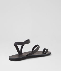 EPIONE SANDAL AF BLACK LEATHER