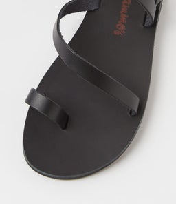 EPIONE SANDAL AF BLACK LEATHER