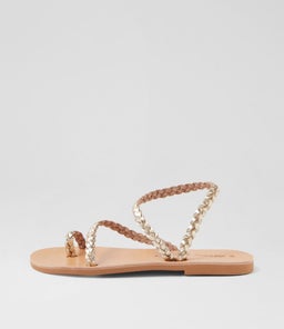 CLIO SANDAL AF GOLD LEATHER