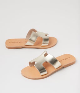 MAIA SANDAL AF GOLD LEATHER