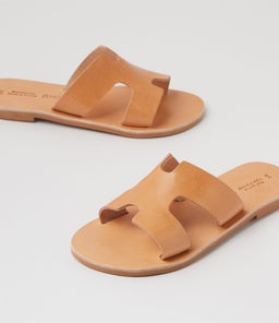 MAIA SANDAL AF TAN LEATHER
