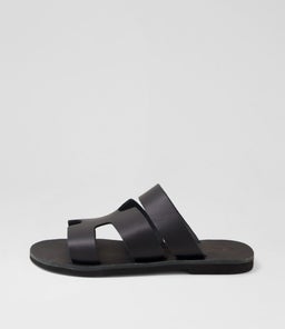 SOFIA SANDAL AF BLACK LEATHER