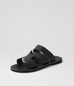 SOFIA SANDAL AF BLACK LEATHER