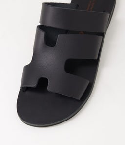 SOFIA SANDAL AF BLACK LEATHER