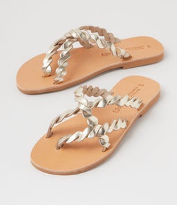 ARESTEA SANDAL AF GOLD LEATHER