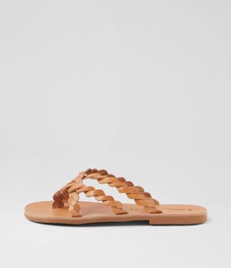 ARESTEA SANDAL AF TAN LEATHER