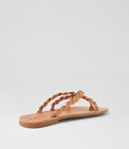 ARESTEA SANDAL AF TAN LEATHER